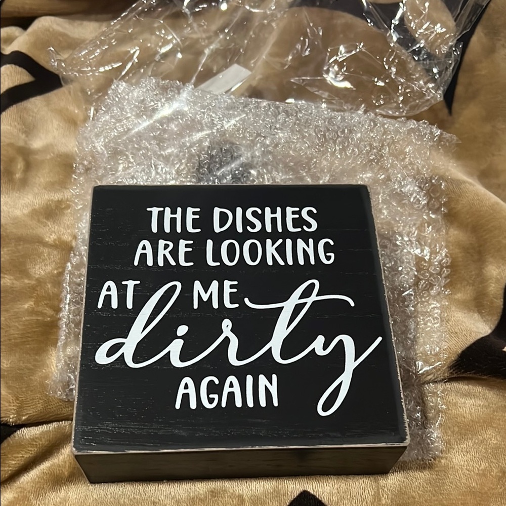 Black and White Decorative Sign